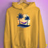 Bisexual Pride Hammock Summer Beach Sunset Hoodie - Mustard